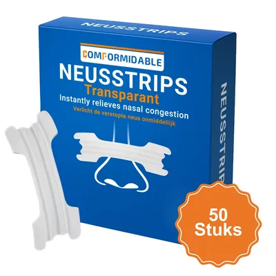 Produktbild von Besser Atmen - Comformidable - Nasenpfl.groß - Transparent - 50 Stück
