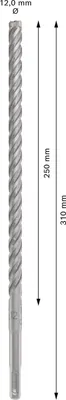 Produktbild von PRO SDS plus-5X Hammerbohrer, 12 x 250 x 310 mm