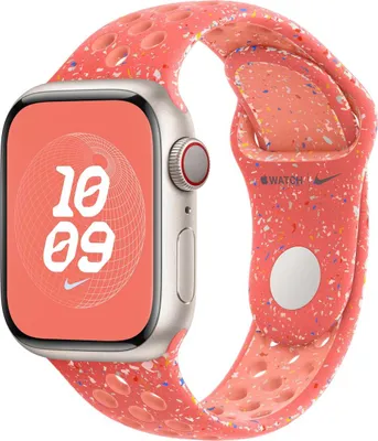Image de Apple MUUX3ZM/A accessoire intelligent à porter sur soi Bande Corail Aluminium, Fluoroélastomère