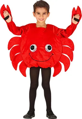 Produktbild von Widmann Krebs Kostüm Plüsch Größe 104 für Fasching & Karneval mit beweglichen Scheren