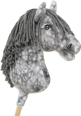 Immagine prodotto di Cavallo Hobby Horse Large Premium - grigio mela con criniera grigia A3