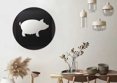 Produktbild von MuchoWow® - Mauerkreis - Wandbilder - Runde Bild - Bild aus Aluminium - Schlafzimmer - Wohnzimmerdekoration - Wand Dekoration