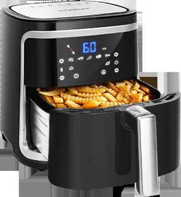 Produktbild von Aigostar - Heißluftfritteuse 7L, Friteuse Heissluft Heissluftfriteuse, 7 Programmen, Warmhalten, 20 Rezepte, ohne Öl, für 6-10 Personen, Air Fryer