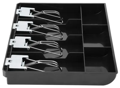 Produktbild von Geldkassenschublade – Geldorganisator für Kassen – 32,2 x 24,5 cm – Schwarz – Für Geschäfte, Schulen und Vereine