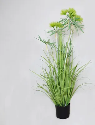 Produktbild von Kunstgras im Topf 79cm grün Gräserbüschel Ziergras Gräser Dekopflanze