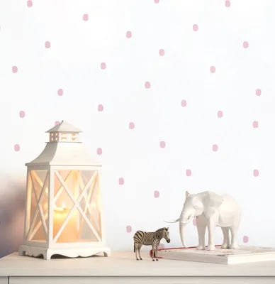 Produktbild von NEWROOM Tapete Lila Papiertapete Punkte - Kindertapete Kinder Rosa Weiß Gepunktet Babytapete Grafisch Pünktchentapete