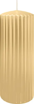Produktbild von Rillen Kerzen Champagner 200 x Ø 80 mm, 4 Stück