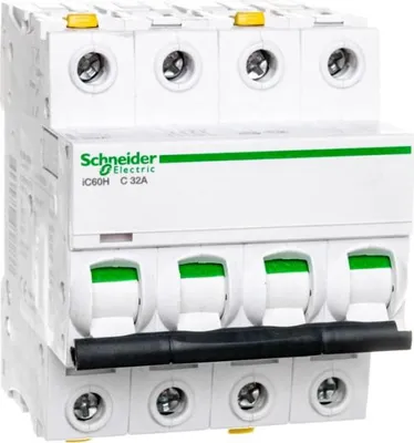Image de Disjoncteur de surintensité iC60H-C32-4 C 32A 4 pôles
