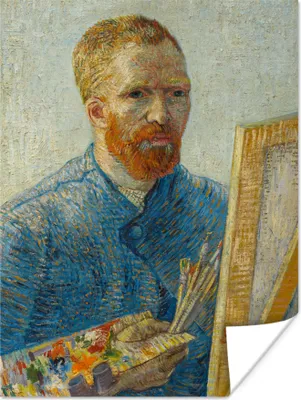 Produktbild von MuchoWow® Poster Selbstbildnis als Maler - Vincent van Gogh 120x160 cm - Wandbilder