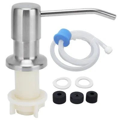 Produktbild von Seifenpumpenkopf-Set aus Edelstahl 304 für Küchenspülen, Einbau-Flüssigkeitsspender mit Verlängerungsrohr