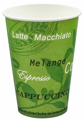 Produktbild von 150x Automatenbecher Kaffeebecher Pappbecher 80mm Ø 300 ml