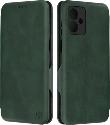 Produktbild von Techsuit Safe+ Book Wallet Klapphülle für Motorola Moto G14 - Dunkelgrün