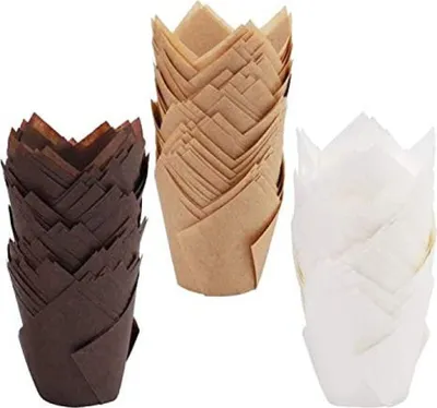 Produktbild von Muffinformen 150 Stück, Tulpenform, Backformen Für Cupcakes, Für Geburtstag Und Hochzeit
