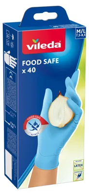 Immagine prodotto di Guanti Vileda Food Safe, 40 pezzi