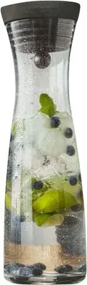 Produktbild von WMF Basic Wasserkaraf - Tropffrei - Inkl. Fruchtfilter - Schwarz / Silber - 1,5 Liter