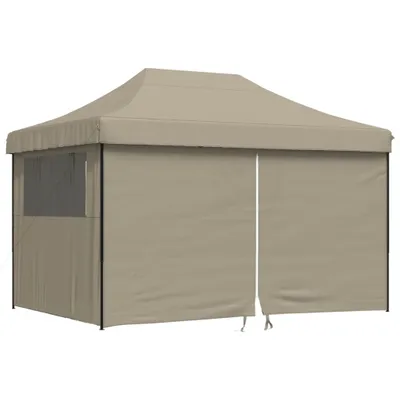 Produktbild von Partyzelt Faltbar Pop-Up mit 4 Seitenteilen Taupe