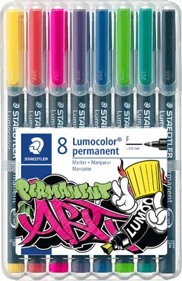 Produktbild von STAEDTLER Folienstift Lumocolor 318 WP8-1 F perm 8 St./Pack.