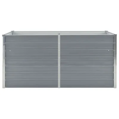 Zdjęcie produktu dla vidaXL Podwyższona grządka 160 x 80 x 77 cm Stal ocynkowana Szara - Donice i doniczki