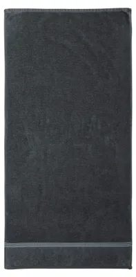 Produktbild von Duschtuch 2er-Pack Mannheim Uni anthrazit Größe 70x140 cm - schnell trocknend und saugstark, mit beidseitigen Schlaufen
