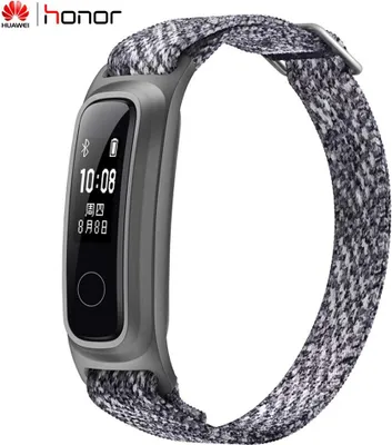 Obrázek produktu pro Pro Huawei Honor Band 5 Basketball Edition w / Kovový popruh Chytrý náramek AMOLED Sledujte srdeční rychlost Fitness Spánek Tracker Sportovní šedá