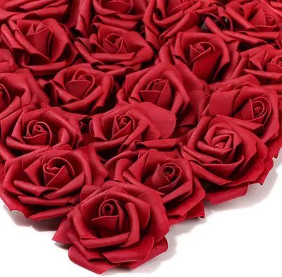 Produktbild von 25 PCS Künstliche Rosen, Fake Rose Seide Braut Hochzeitsstrauß Realistische Blume für Hausgarten Party Hotel Büro Nachbildung