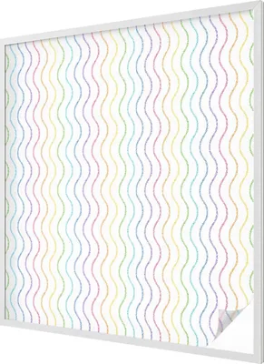 Zdjęcie produktu dla Folia witrażowa - 116x100 cm - wzór witrażowy - nieprzezroczysta dekoracyjna folia do ochrony prywatności - samoprzylepna, ochrona przed promieniowaniem UV - tęczowe linie