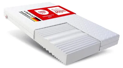 Produktbild von Matratze 80x200 cm Härtegrad H3 H4 Höhe 14 cm Kaltschaummatratze Doppelseitige Rollmatratze MAX HR-Schaum 7 Komfortzonen mit hypoallergenem waschbarem Jersey Bezug Verdura Max