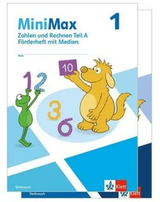 Image de MiniMax 1. Paket Förderhefte mit Medien (Zahlen und Rechnen A & B) Klasse 1
