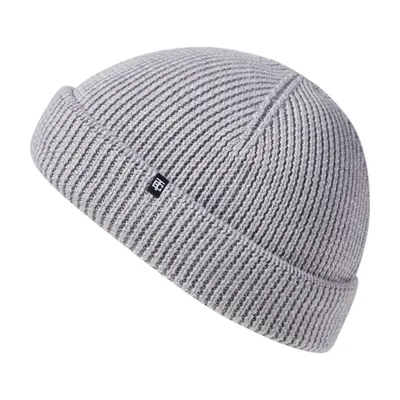 Produktbild von Enter the Complex® Fisherman Beanie, Fischermütze, 100% Merino Wolle, Rippstrick, Hellgrau, One Size