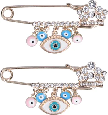 Productafbeelding van 2 stuks strass-broche, veelzijdig inzetbaar, verfijnde afwerking, modieus design, blauwe broches, sieraden voor feesten en dagelijks gebruik