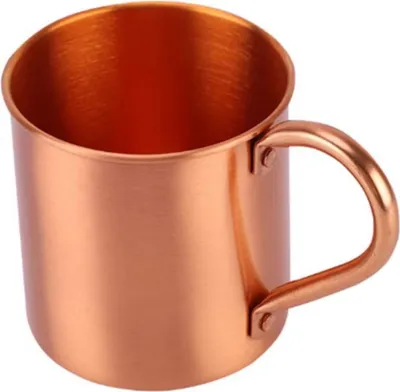 Produktbild von Tasse aus reinem Kupfer – Hochwertiger Trinkbecher aus massivem Kupfer für den täglichen Gebrauch und Wellness