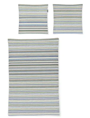 Produktbild von Irisette Seersucker Bettwäsche-Garnitur Easy 8513  Farbe grün Größe  155x220+80x80cm