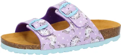 Produktbild von Bioline Pantolette Einhorn Größe 31 mit verstellbaren Schnallen für Kinder und Jugendliche