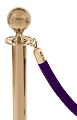 Produktbild von Violettes Velourseil - goldene Schnalle