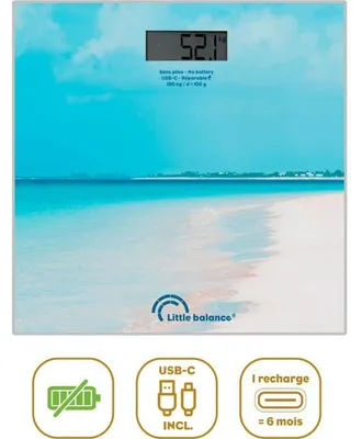 Productafbeelding van Badweegschaal – LITTLE BALANCE – USB-C – Caribisch
