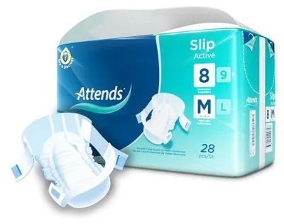 Immagine prodotto di Attends Slip Active 8 M 28 pz