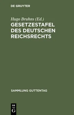 Produktbild von Gesetzestafel des deutschen Reichsrechts