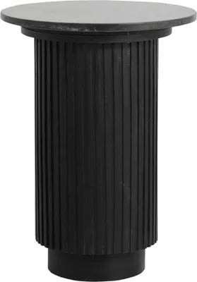 Immagine prodotto di FURNLUX Tavolino Erie Marble Black And Black 40cm / Colore principale: Nero / Dimensioni: 40 x 40 x 55 cm