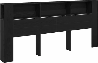 Produktbild von vidaXL Kopfteil Schrank Schwarz Eichen-Optik Holzwerkstoff