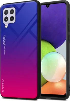 Produktbild von Cadorabo Hülle für Samsung Galaxy A22 4G / M22 / M32 4G Schutz Hülle in Schwarz Handyhülle TPU Etui Cover Case Tempered