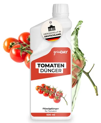 Produktbild von Tomaten-Dünger 500 ml - flüssiger mineralischer NPK-Dünger mit Spurennährstoffen für Tomatenpflanzen - für ca. 250 Liter Gießwasser