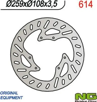 Produktbild von Ng Bremsscheibe Vorne Für Yamaha / Mbk 50-125 Supermoto (260X108X3.5)
