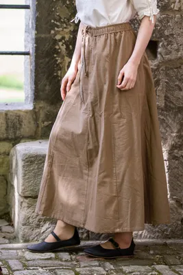 Produktbild von Mittelalter oder Piratenrock "Dana" in Hellbraun L/XL