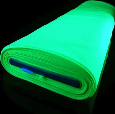 Produktbild von 1lfm PSYWORK Schwarzlicht Stoff Burlinton Grün