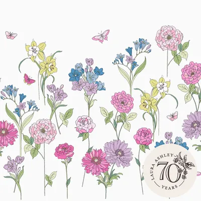 Produktbild von Laura Ashley Fototapete Gilly Blumig 300x280cm
