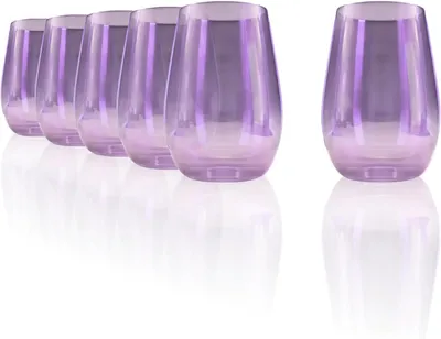 Image de Stölzle Lausitz Mirrors 6 Stück Multifunktionsbecher violett 352 00 12 MR008 | EAN 4012632298942 | HAN 352 00 12 MR009