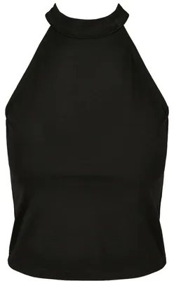 Image de Build Your Brand - Haut court à col roulé pour femmes LT2157 (M) (noir)