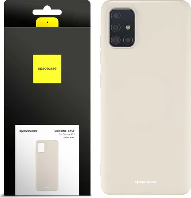 Image de Coque en silicone SPACECASE Coque en silicone pour Galaxy A71 Beige