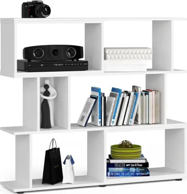 Produktbild von Bücherregal AKORD FIX Weiß 120 cm 6 Ebenen B120 x H107,5 x T28,4 cm