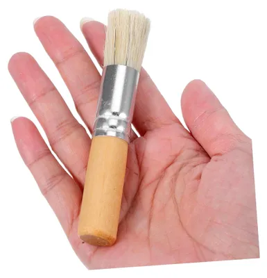 Produktbild von 3-teiliges Set mit Naturhaarpinseln für Aquarell- und Schablonenmalerei